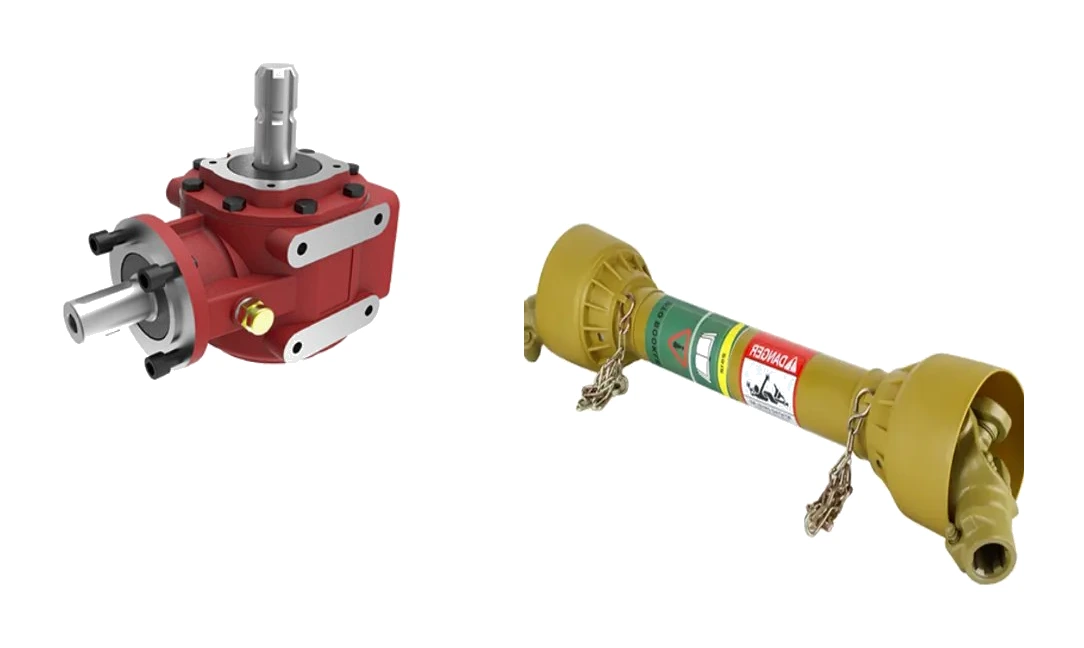 PTO gearbox and shaft for rotary cutter