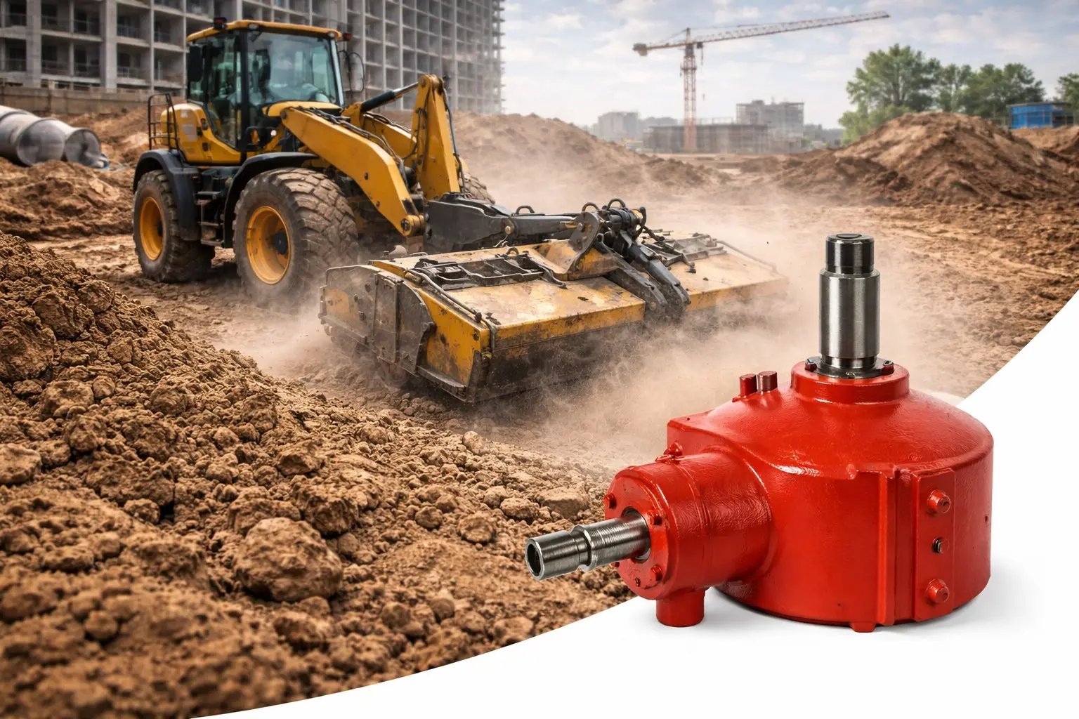 Home PTO gearbox for Construction Infrastructure