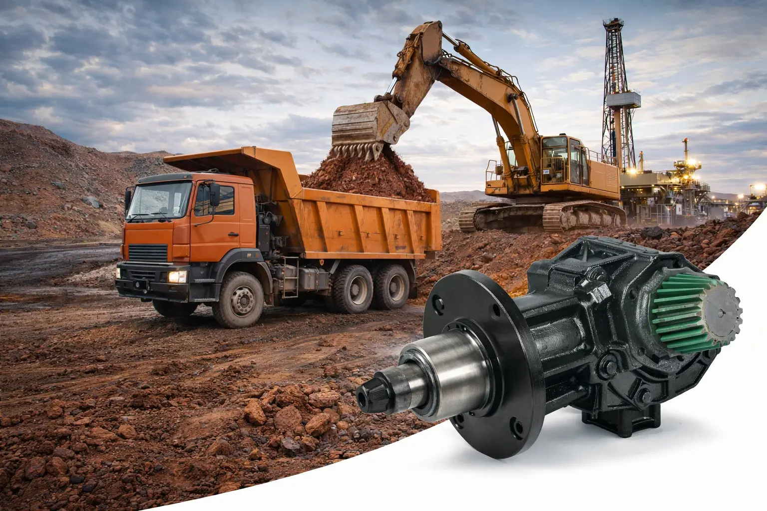 Home PTO gearbox for Mining Oil Gas
